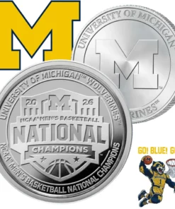 Michigan Wolverines NCAA 2026 Men's Basketball National Champions Coin