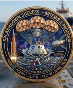 Artemis II Program Splashdown Success April 2026 Commemorative Coin