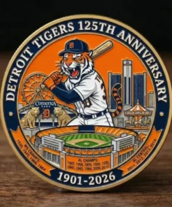 Detroit City Tiger 125Th Anniversary Commemorative Coin 2026