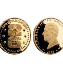 Charles III Solomon Islands  FIFA World Cup 2026 Commemorative alloy Coin