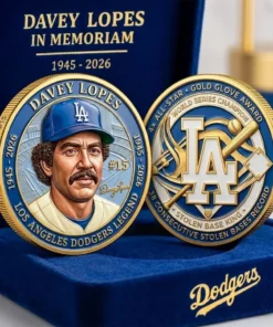 Davey Lopess Los Angeles Dodger In Memoriam Commemorative Challenge Coin 2026