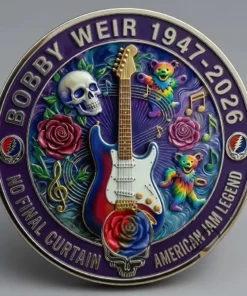Bobby Weir The Music Never Stopped 1947 2026 Memorial Coin