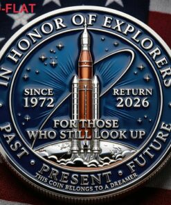 Explorers Space Souvenir Coin Since 1972 Return 2026 Artistic Those Who Still Look Up Memorial Gift