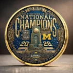 Michigan 2026 Men's Basketball National Champions Commemorative Coin For Basketball Fans