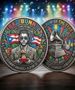 Bad Bunny 2026 Grammy Win Album Of The Year Commemorative Coin