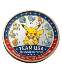 Pokemon Team USA 2026 Gold Medal Champions Coin