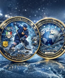 Milano Cortina 2026 World Witnessed Greatness Ice Hockey Collector Coin
