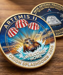 Artemis II Splashdown 2026 Commemorative Coin NASA Moon Mission Collectible