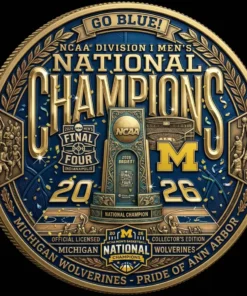 Michigan Wolverines 2026 NCAA National Champions Coin Collector's Medal