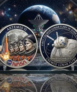 Artemis II Mission 2026 Nasa Commemorative Coin Lunar 2026 Space Souvenir Gift