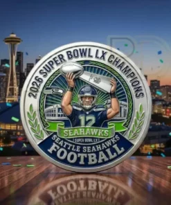 Seattle Seahawks Super Bowl LX 2026 Winner Commemorative Coin