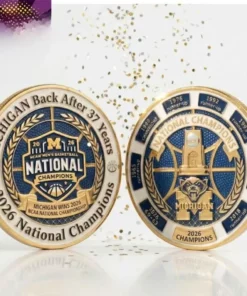 Wolverines 2026  National Champions Commemorative Coin Back After 37 Years