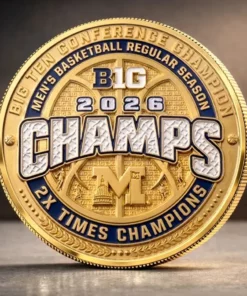 Wolverines 2026  Men's Basketball National Champs Commemorative Coin