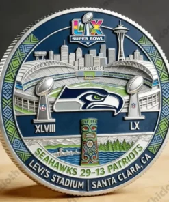 Super LX Champions 2026 Seahawks Commemorative Coin
