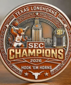 Texas Longhorns 2026 Sec Champions Commemorative Coin