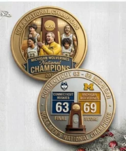 Wolverines 2026  Men's Basketball Champions Commemorative Coin