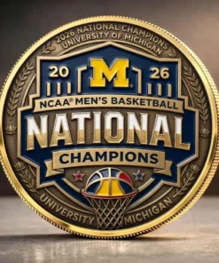 Wolverines 2026 Men's Basketball National Champions Commemorative Coin –  22
