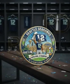 Seattle Seahawk Go Hawks Super Bowl Champions February 2026 Coin