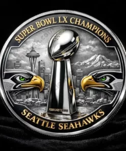 Super Bowl LX Champions 2026 Seahawk Commemorative Coin