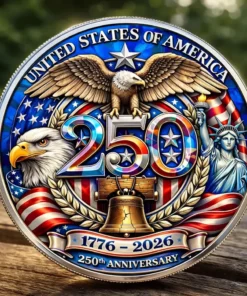 USA 250th Anniversary Coin 1776-2026 Commemorative Coin American