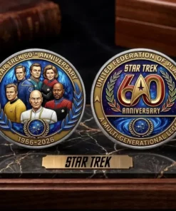 Startrek 60th Anniversary 2026 Commemorative Coin (2 sided print)