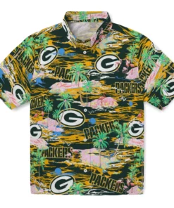 Green Bay Packers Flamingo Retreat 2026 Hawaiian Shirt