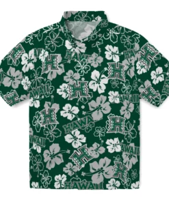 Hawaii Rainbow Warriors Hibiscus Bloom Hawaiian Shirt
