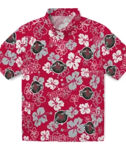 Houston Rockets Hibiscus Bloom Hawaiian Shirt