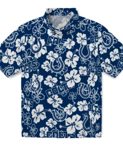 Indianapolis Colts Hibiscus Bloom Hawaiian Shirt