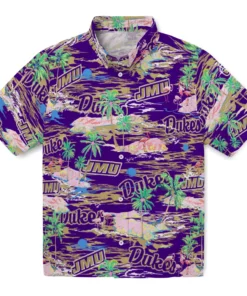 James Madison Dukes Flamingo Retreat 2026 Hawaiian Shirt