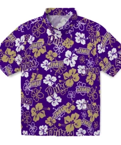 James Madison Dukes Hibiscus Bloom Hawaiian Shirt