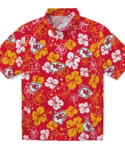 Kansas City Chiefs Hibiscus Bloom Hawaiian Shirt