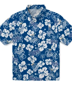 Kansas City Royals Hibiscus Bloom Hawaiian Shirt