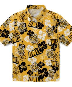 Kennesaw State Owls Hibiscus Bloom Hawaiian Shirt