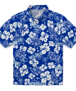 Kentucky Wildcats Hibiscus Bloom Hawaiian Shirt