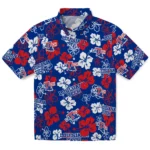 LA Tech Hibiscus Bloom Hawaiian Shirt