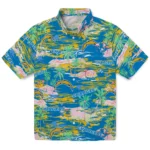 los-angeles-chargers-hawaiian-shirt-flamingo-retreat-blue-best-selling.webp