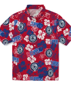 Los Angeles Clippers Hibiscus Bloom Hawaiian Shirt
