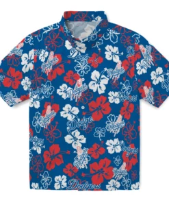 Los Angeles Dodgers Hibiscus Bloom Hawaiian Shirt