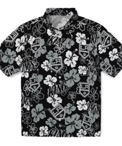 Los Angeles Kings Hibiscus Bloom Hawaiian Shirt