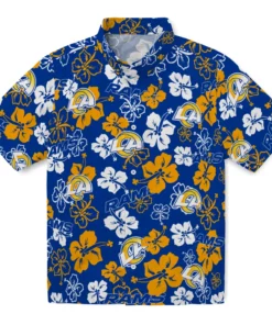 Los Angeles Rams Hibiscus Bloom Hawaiian Shirt
