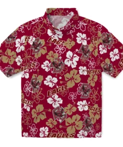 Louisiana Ragin’ Cajuns Hibiscus Bloom Hawaiian Shirt