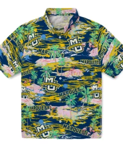 Marquette Golden Eagles Flamingo Retreat 2026 Hawaiian Shirt