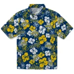 Marquette Golden Eagles Hibiscus Bloom Hawaiian Shirt