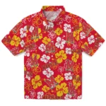 Maryland Terrapins Hibiscus Bloom Hawaiian Shirt