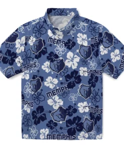 Memphis Grizzlies Hibiscus Bloom Hawaiian Shirt