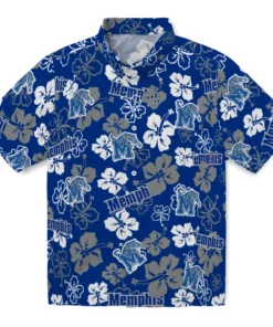 Memphis Tigers Hibiscus Bloom Hawaiian Shirt