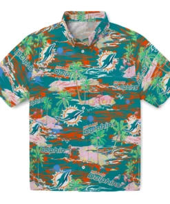 Miami Dolphins Flamingo Retreat 2026 Hawaiian Shirt