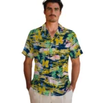 michigan-wolverines-hawaiian-shirt-flamingo-retreat-blue-best-selling.webp