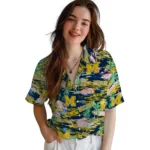 michigan-wolverines-hawaiian-shirt-flamingo-retreat-blue-best-selling.webp